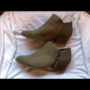 Olive green booties